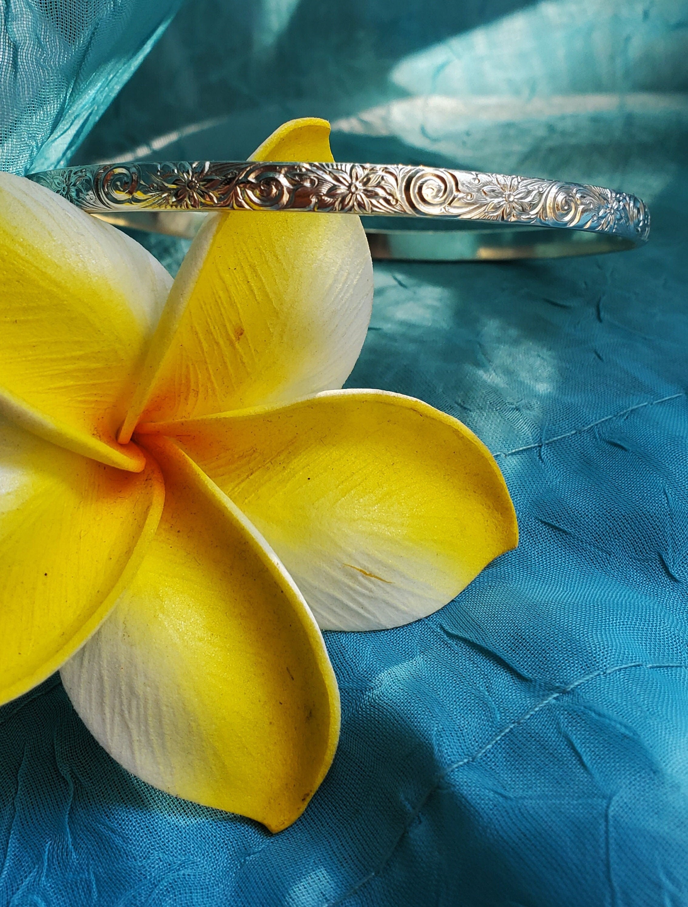 Hawaiian Heirloom Upper Arm Cuff ~ Sterling Silver & 14k Gold Filled