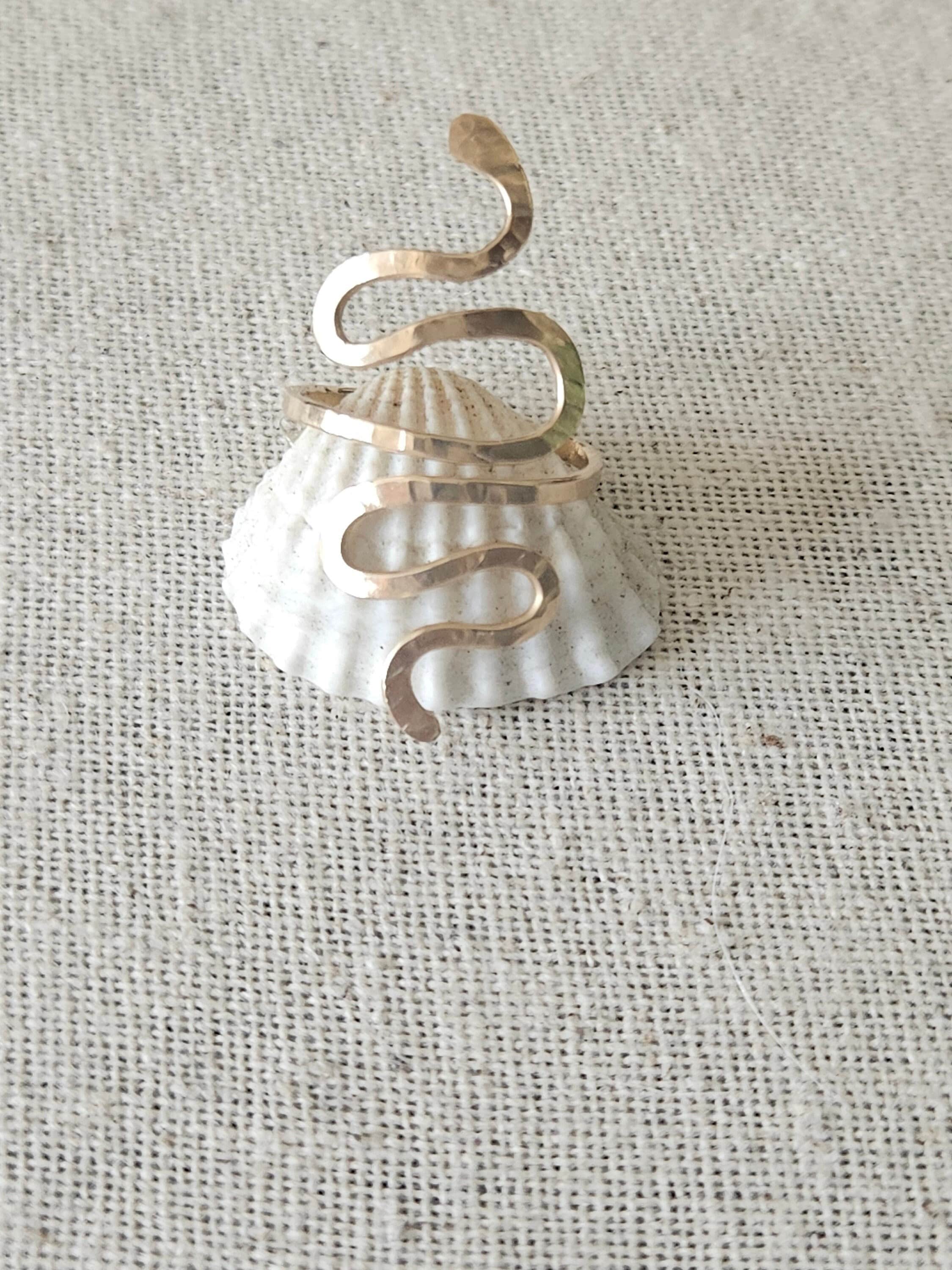 Hammered Snake Ring