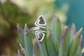 Triangle Toe Ring - Adjustable, Hammered Silver or Gold - Handcrafted Fine Jewelry by ShellDance Designs, Kona Hawaii