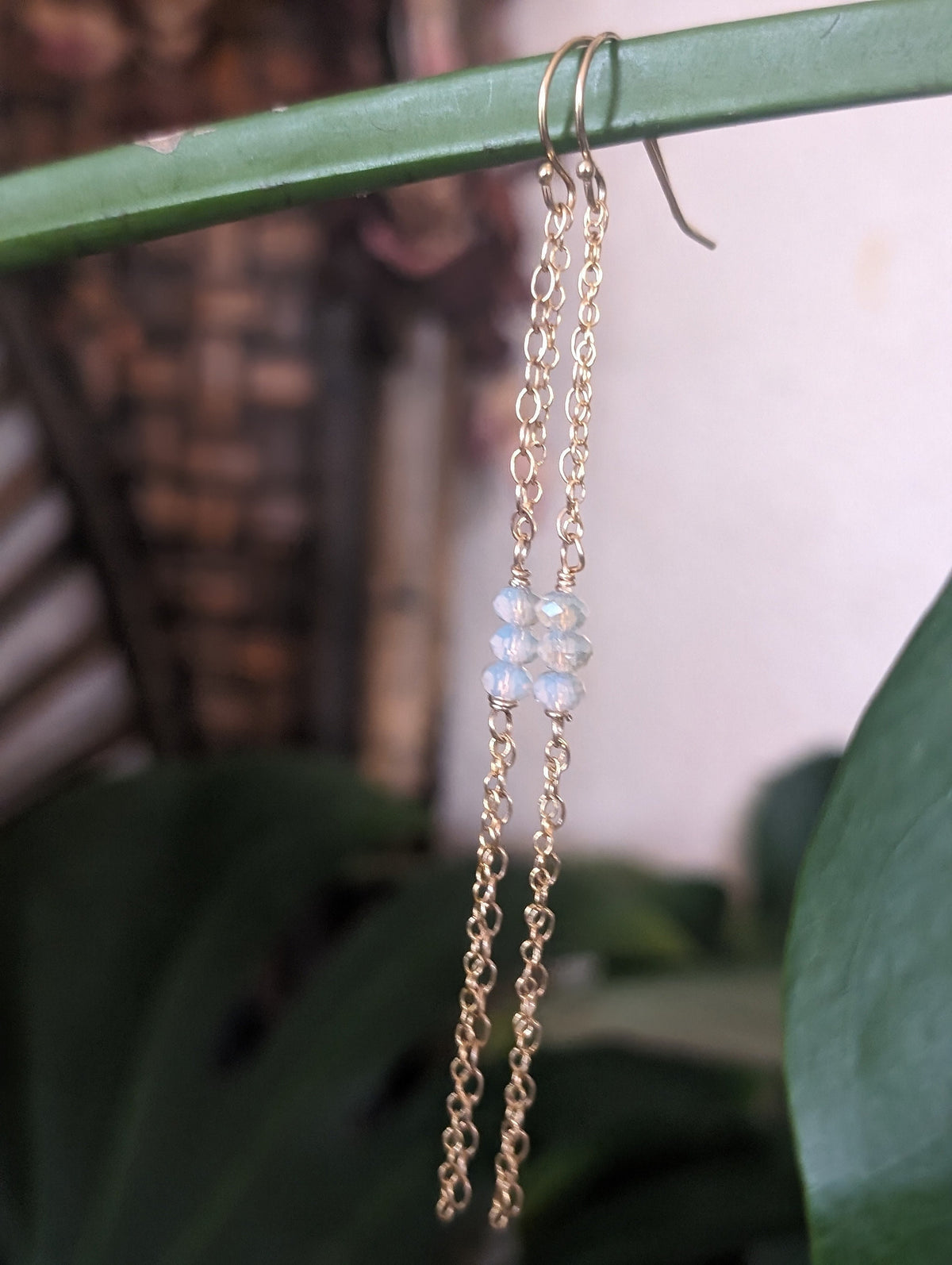 Champagne Kisses Earrings - Handcrafted Fine Jewelry by ShellDance Designs, Kona Hawaii