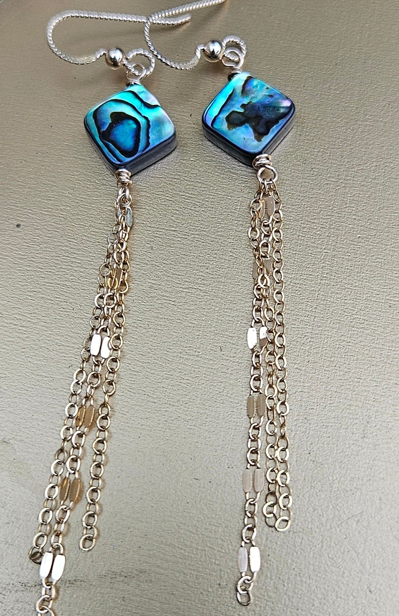 Mermaid Diamonds Chain Earrings