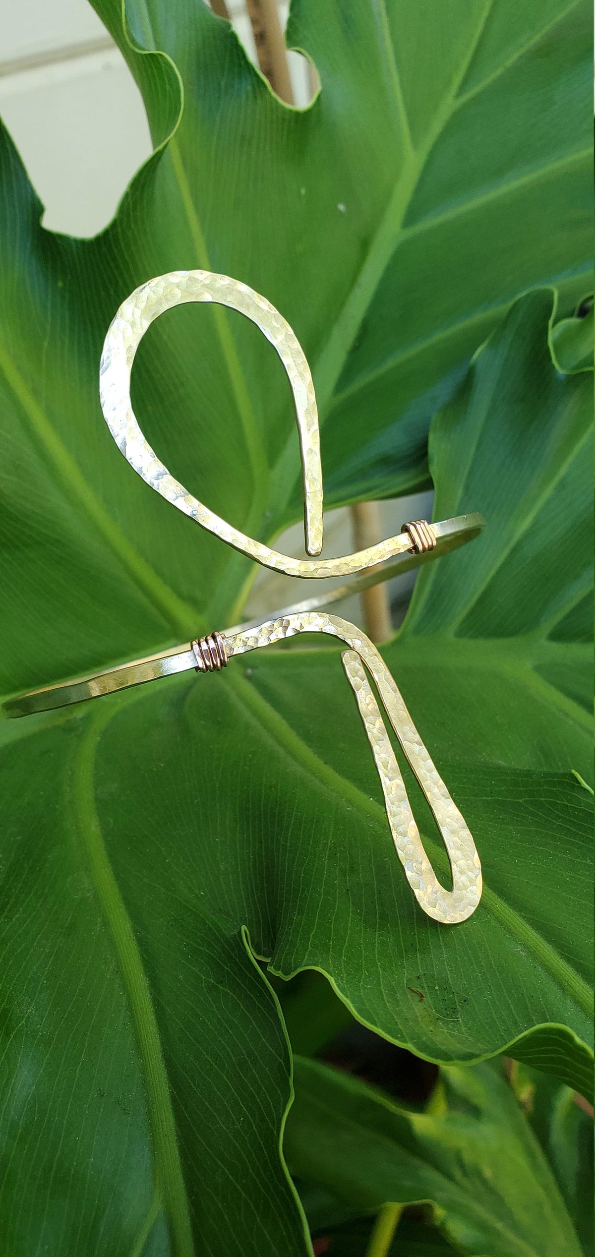 Kala Ankh Upper Arm Cuff - African - Handcrafted Fine Jewelry by ShellDance Designs, Kona Hawaii