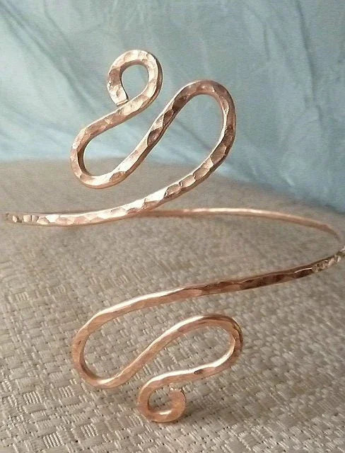 Kalea Egyptian Upper Arm Cuff - Gold Goddess Armlet - Handcrafted Fine Jewelry by ShellDance Designs, Kona Hawaii