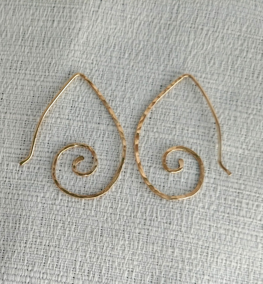 Malie Tribal Abalone Earrings - Handcrafted Fine Jewelry by ShellDance Designs, Kona Hawaii