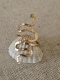 Anuenue Snake Ring - Snake Knuckle Ring - Handcrafted Fine Jewelry by ShellDance Designs, Kona Hawaii