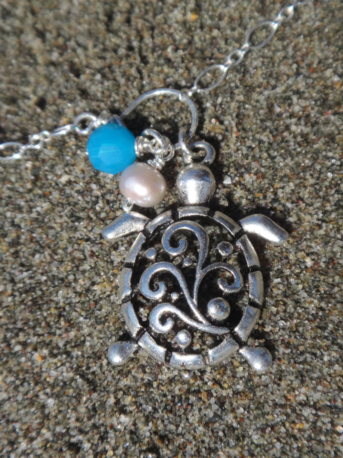 Kani Sea Turtle Anklet Toe Ring - Sterling Silver - Handcrafted Fine Jewelry by ShellDance Designs, Kona Hawaii