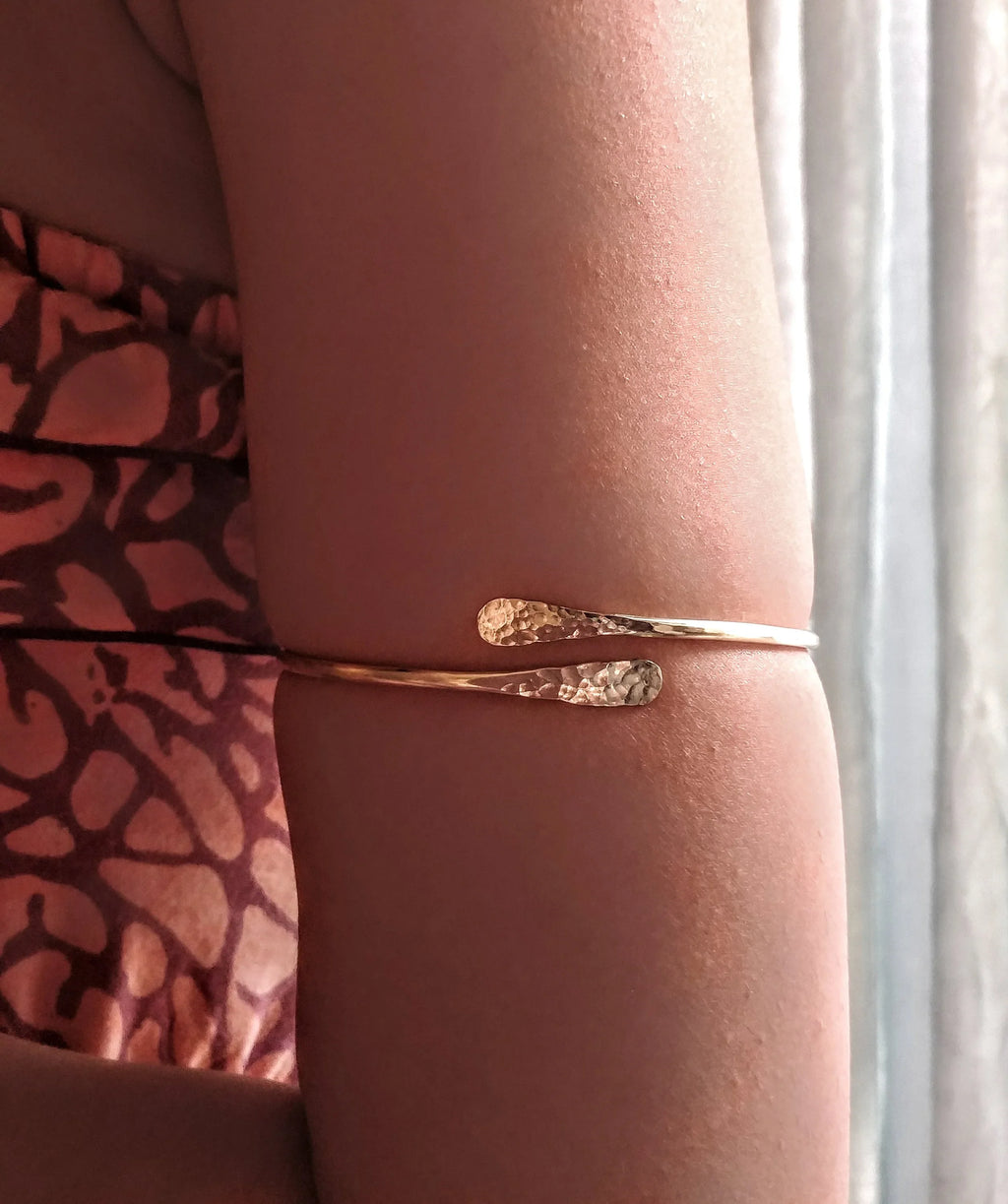 Anuenue Minimalist Arm Cuff - Handcrafted Fine Jewelry by ShellDance Designs, Kona Hawaii