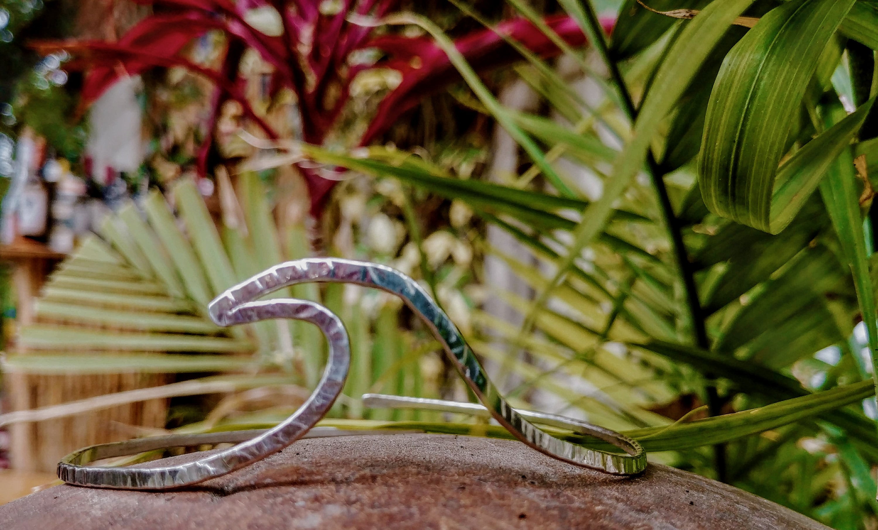 Kapalua - Ocean Wave Upper Arm Cuff - Handcrafted Fine Jewelry by ShellDance Designs, Kona Hawaii