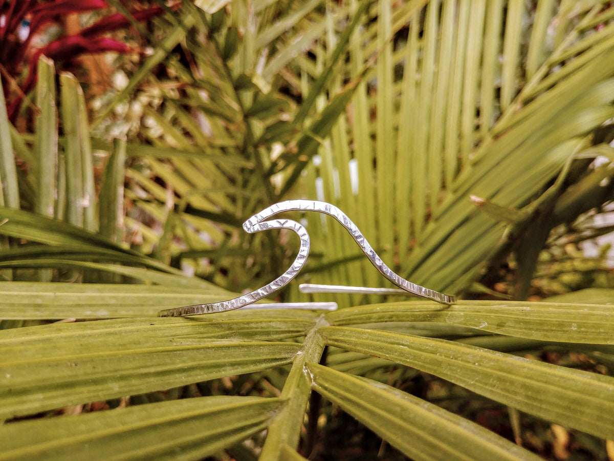 Kapalua - Ocean Wave Upper Arm Cuff - Handcrafted Fine Jewelry by ShellDance Designs, Kona Hawaii