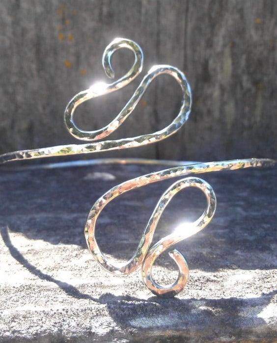 Kalea Egyptian Upper Arm Cuff - Gold Goddess Armlet - Handcrafted Fine Jewelry by ShellDance Designs, Kona Hawaii