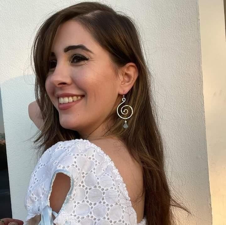 Oliana Koru Earrings - Chalcedony - Handcrafted Fine Jewelry by ShellDance Designs, Kona Hawaii
