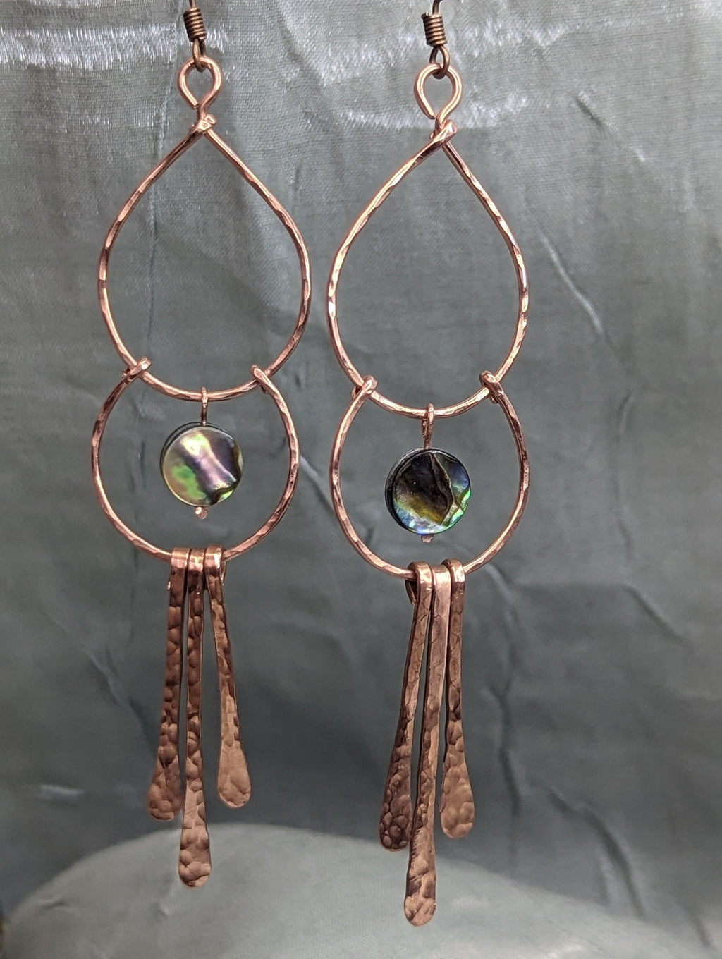 Ocean Chimes - Abalone Bar Earrings - Handcrafted Fine Jewelry by ShellDance Designs, Kona Hawaii