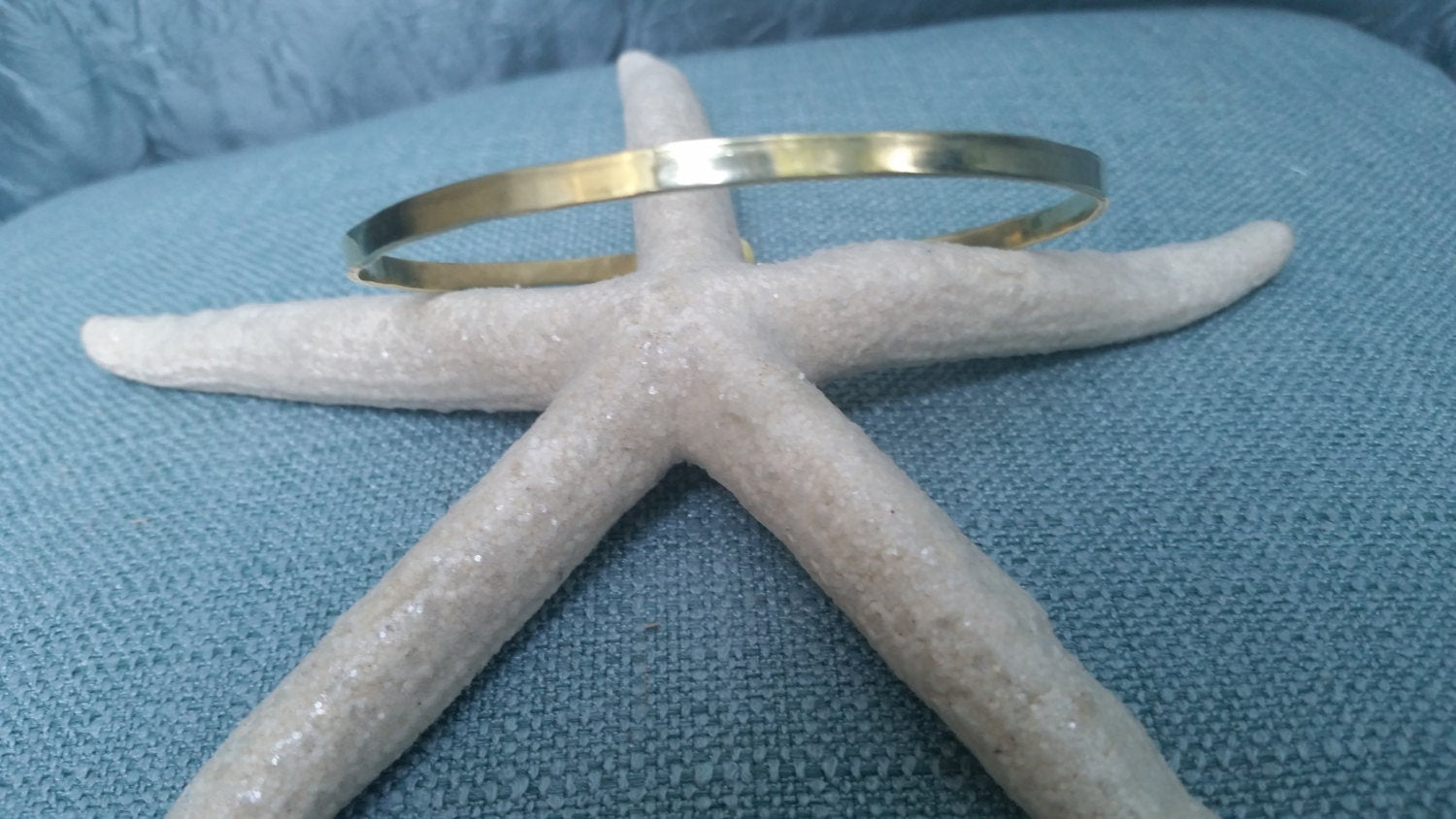Makai Minimalist Upper Arm Cuff - Custom Fit Metal Bangle - Handcrafted Fine Jewelry by ShellDance Designs, Kona Hawaii