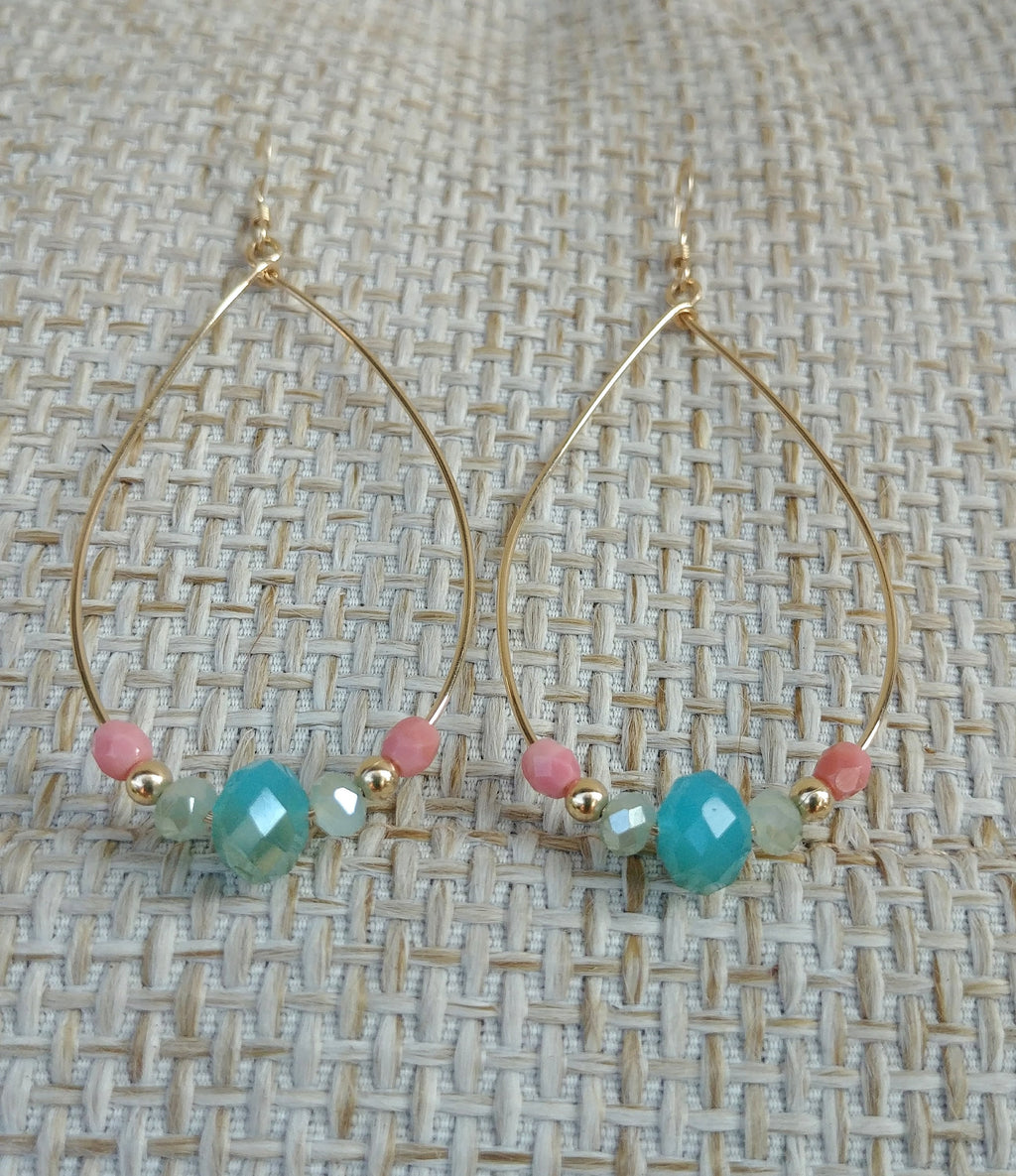Tropical Hoops - 14k Gold Filled Or Sterling Silver - Handcrafted Fine Jewelry by ShellDance Designs, Kona Hawaii