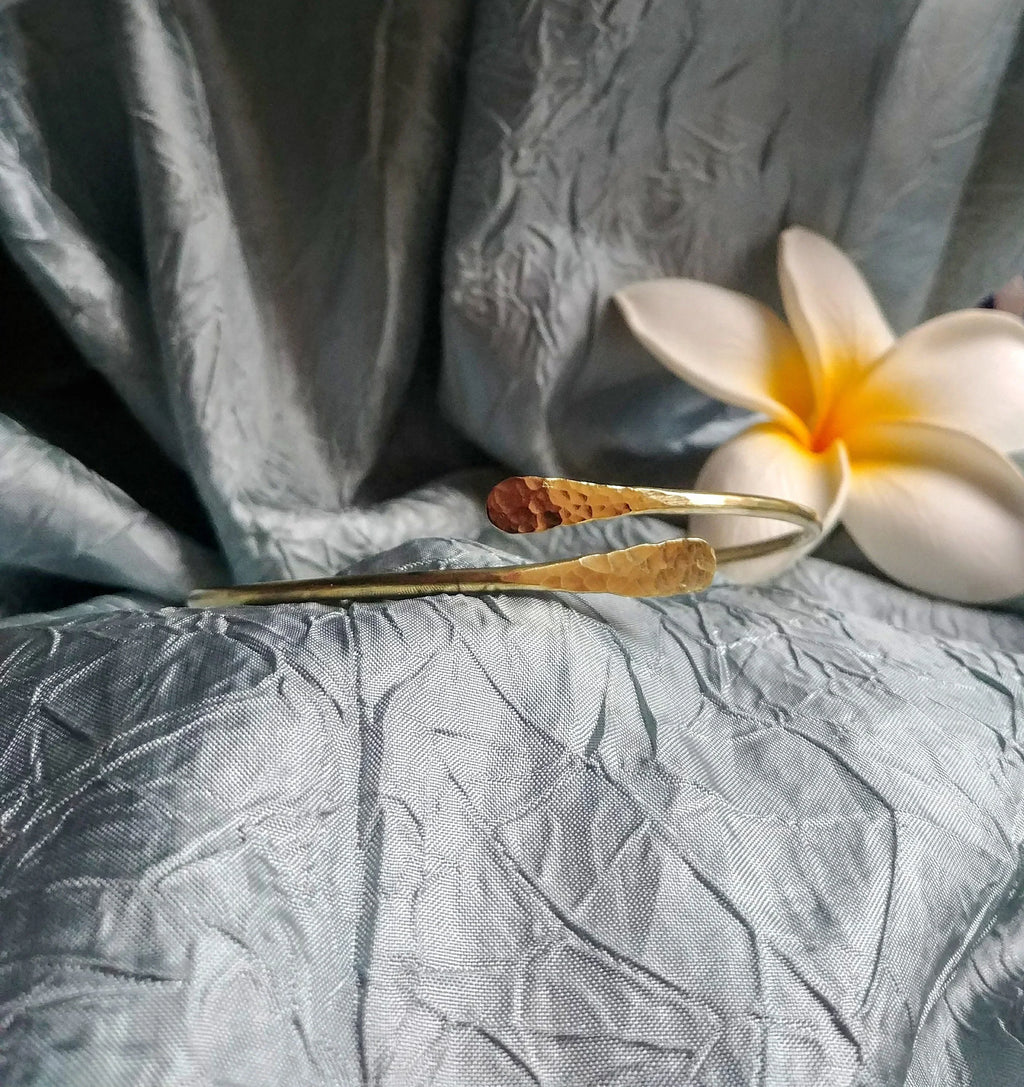 Anuenue Minimalist Arm Cuff - Handcrafted Fine Jewelry by ShellDance Designs, Kona Hawaii