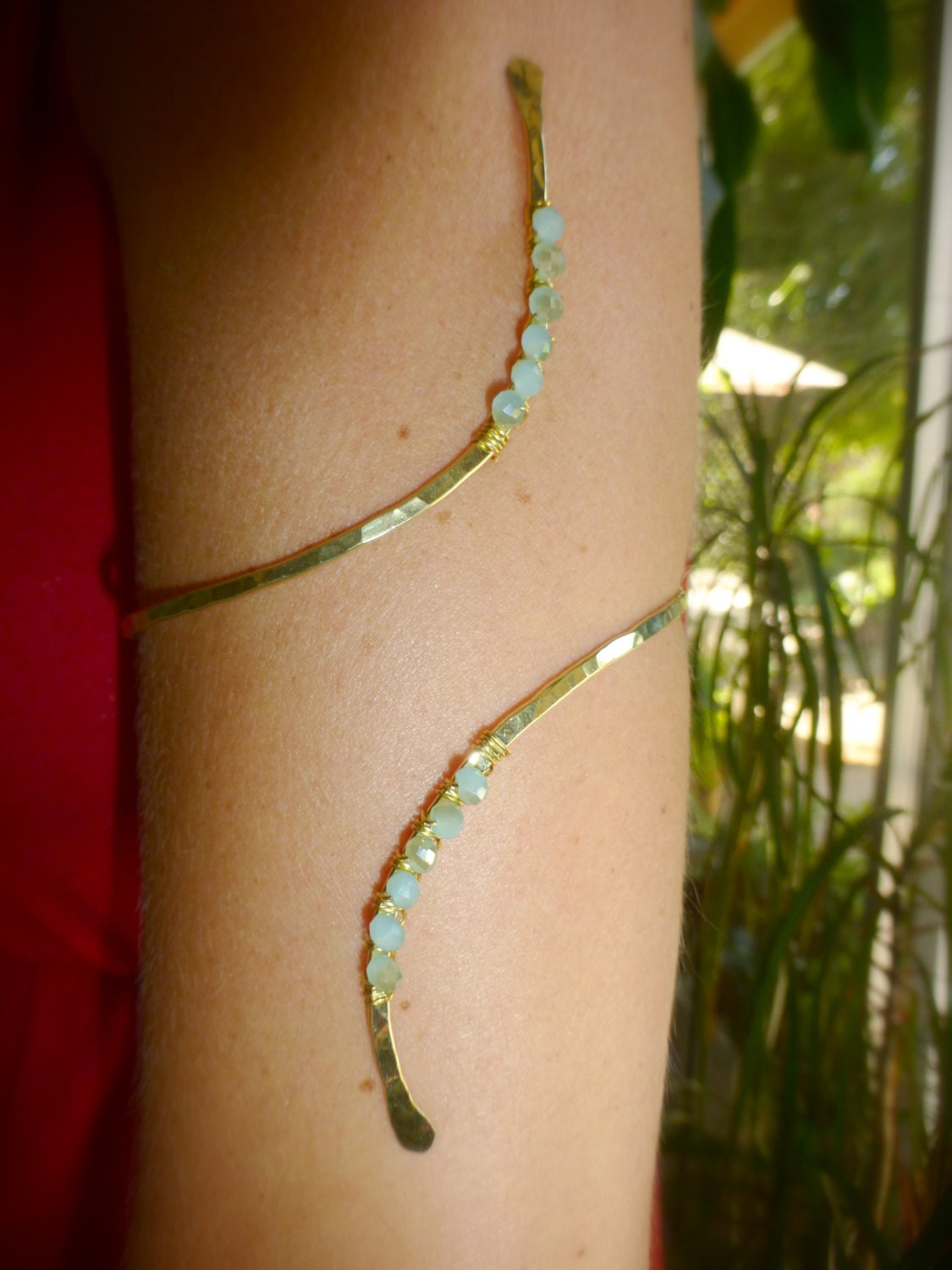 Nani Upper Arm Candy - Handcrafted Fine Jewelry by ShellDance Designs, Kona Hawaii