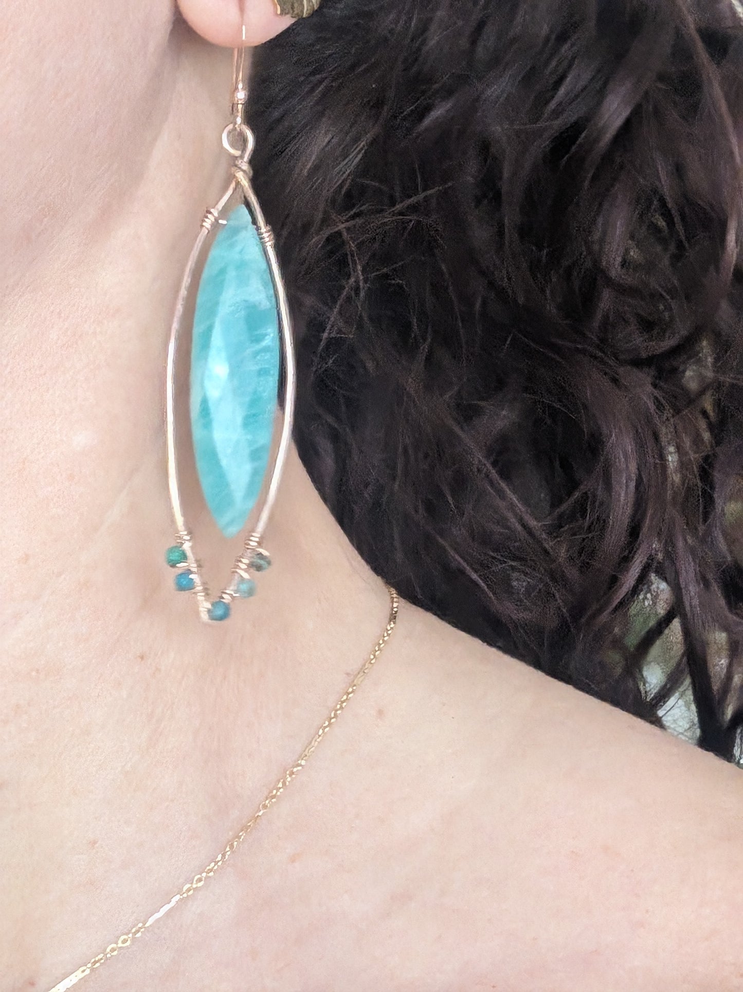 Aqua Rain Earrings