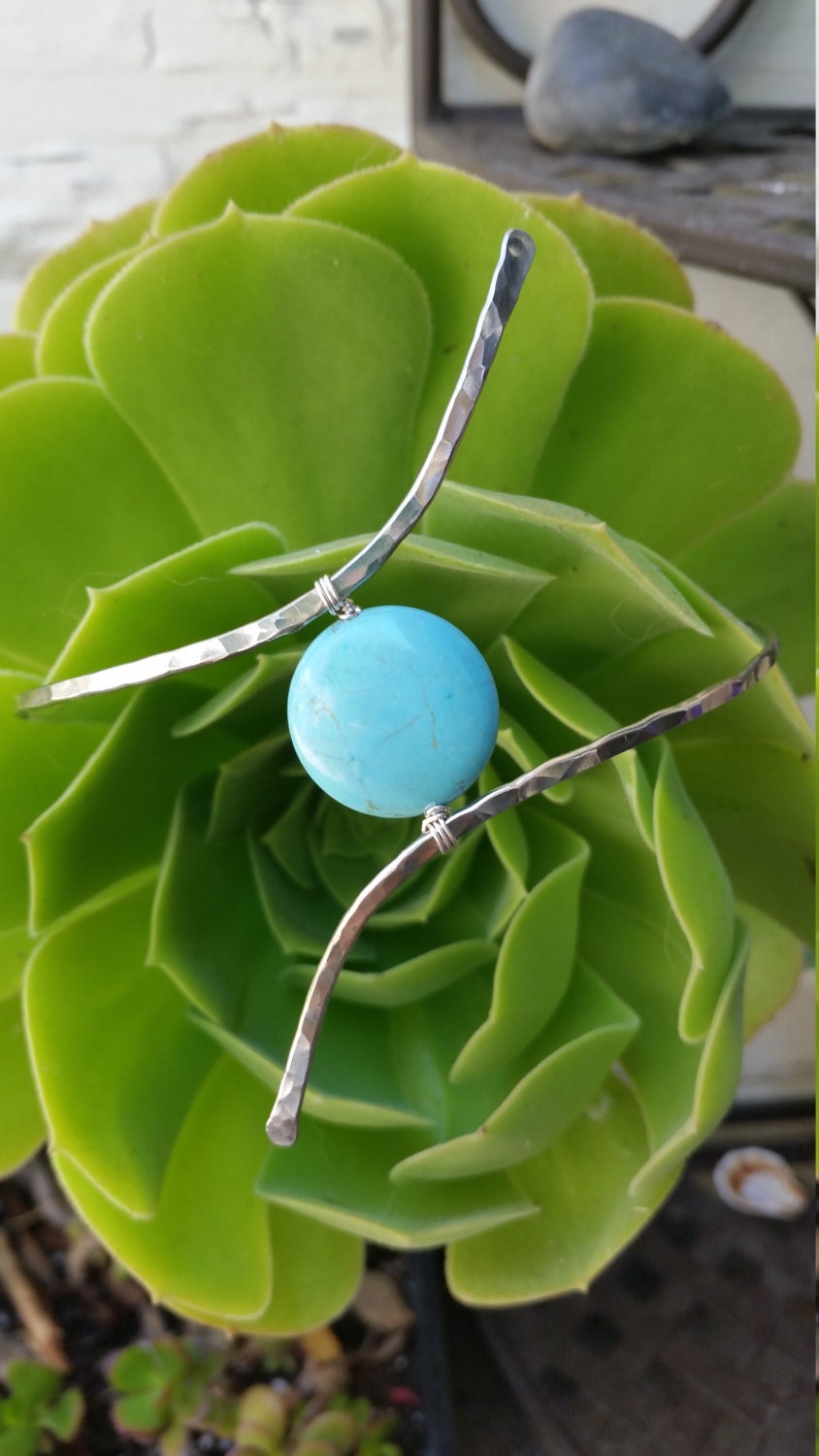 Lana Turquoise Bohemian Body Arm Cuff - Handcrafted Fine Jewelry by ShellDance Designs, Kona Hawaii