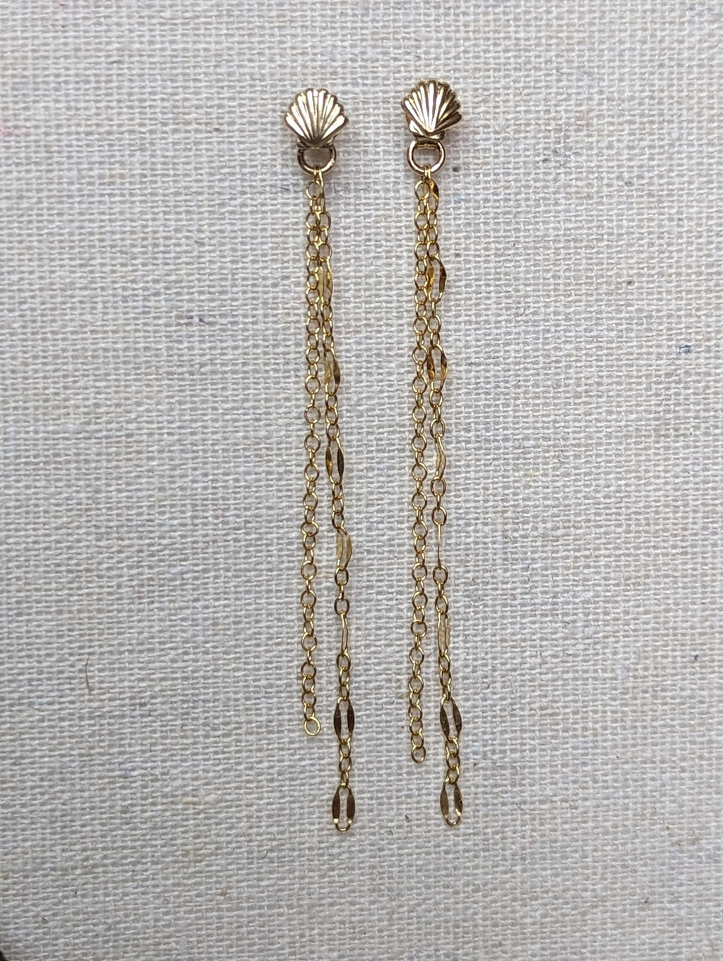 Liko Chain Earring Jackets - 2 - Handcrafted Fine Jewelry by ShellDance Designs, Kona Hawaii