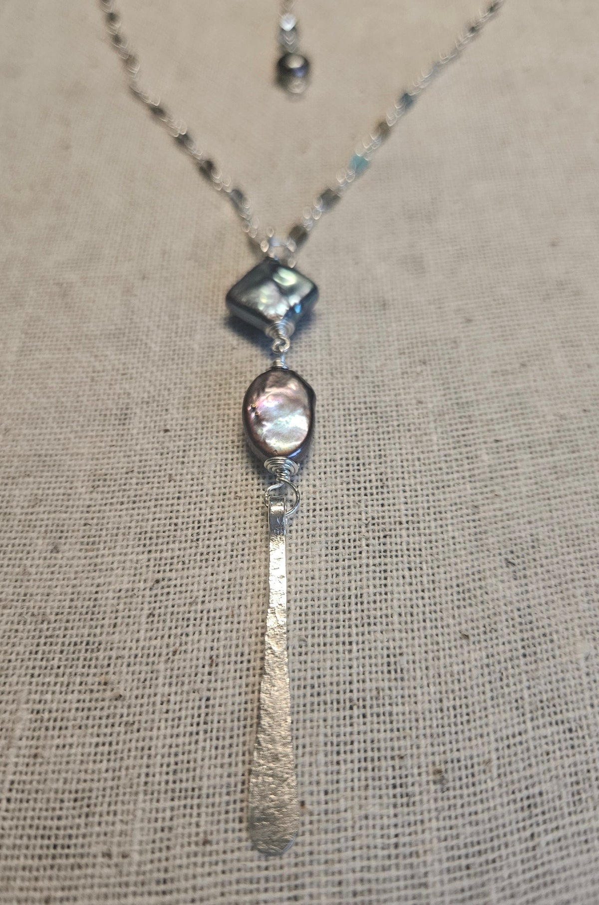 Moonlight Dreams Necklace - Freshwater Pearl Necklace - Handcrafted Fine Jewelry by ShellDance Designs, Kona Hawaii