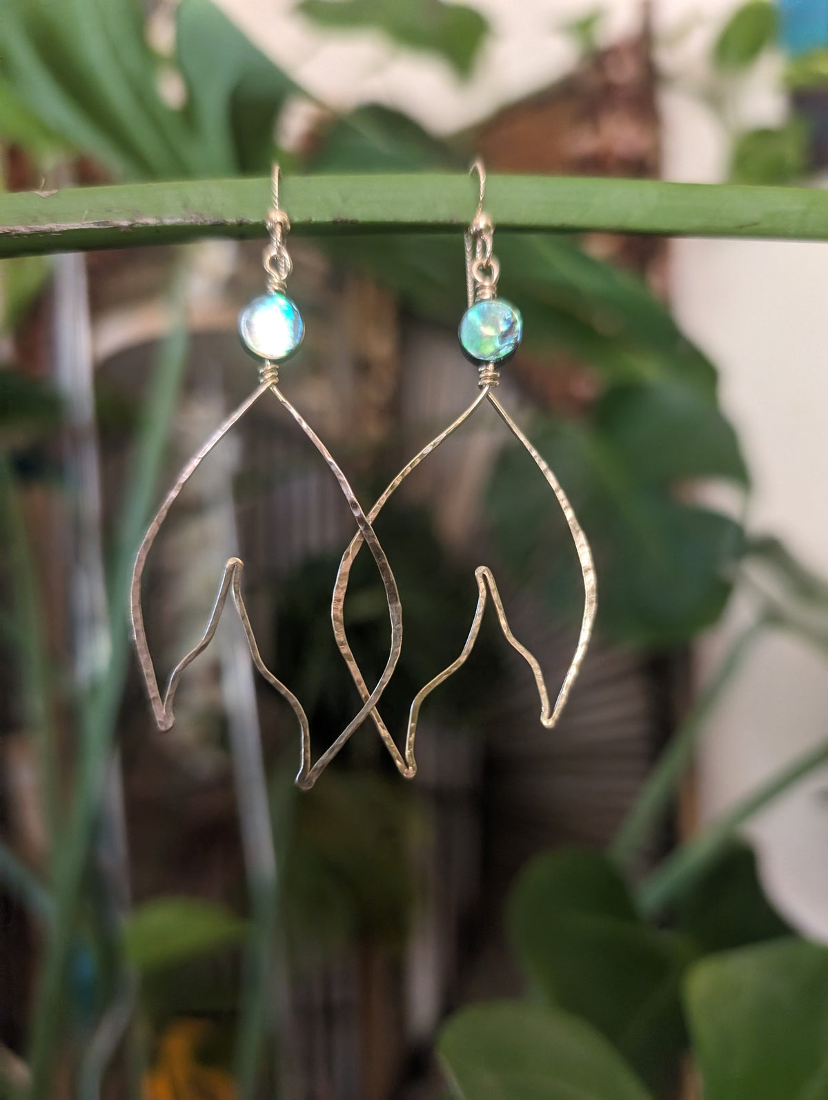 Mermaid Tail - Whale Tail Earrings - Handcrafted Fine Jewelry by ShellDance Designs, Kona Hawaii