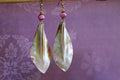 Moana Hawaiian Style Mother Of Pearl Earrings - Sea Shell Earrings - Handcrafted Fine Jewelry by ShellDance Designs, Kona Hawaii