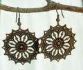 Leilani Copper Filigree Earrings - Handcrafted Fine Jewelry by ShellDance Designs, Kona Hawaii