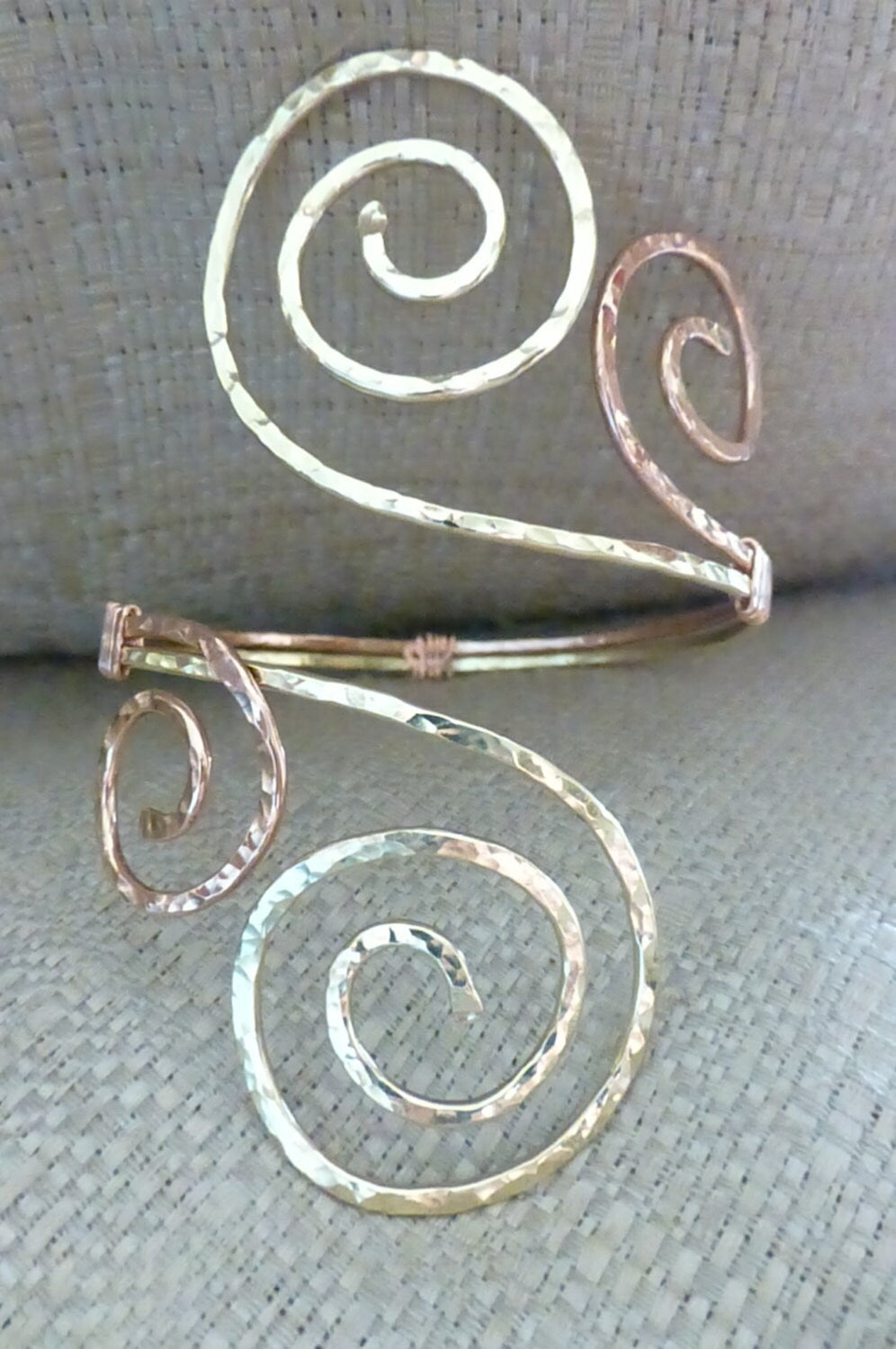 Grecian Double Swirl Upper Arm Cuff