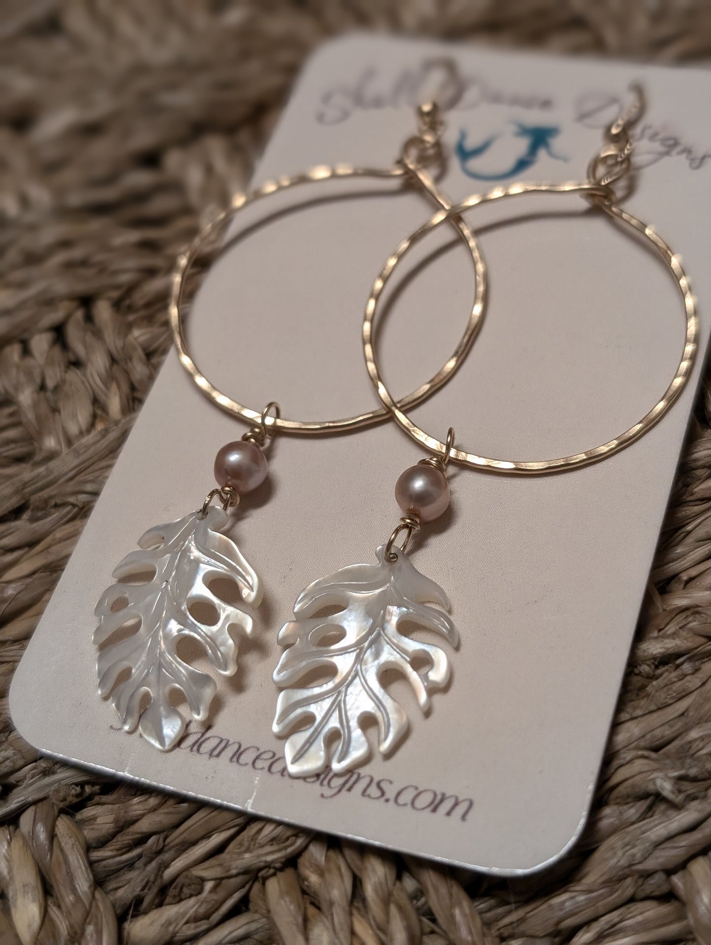 Tropical Leaf Earrings