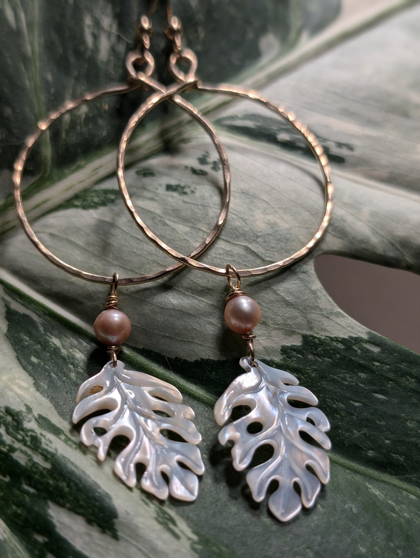 Tropical Leaf Earrings