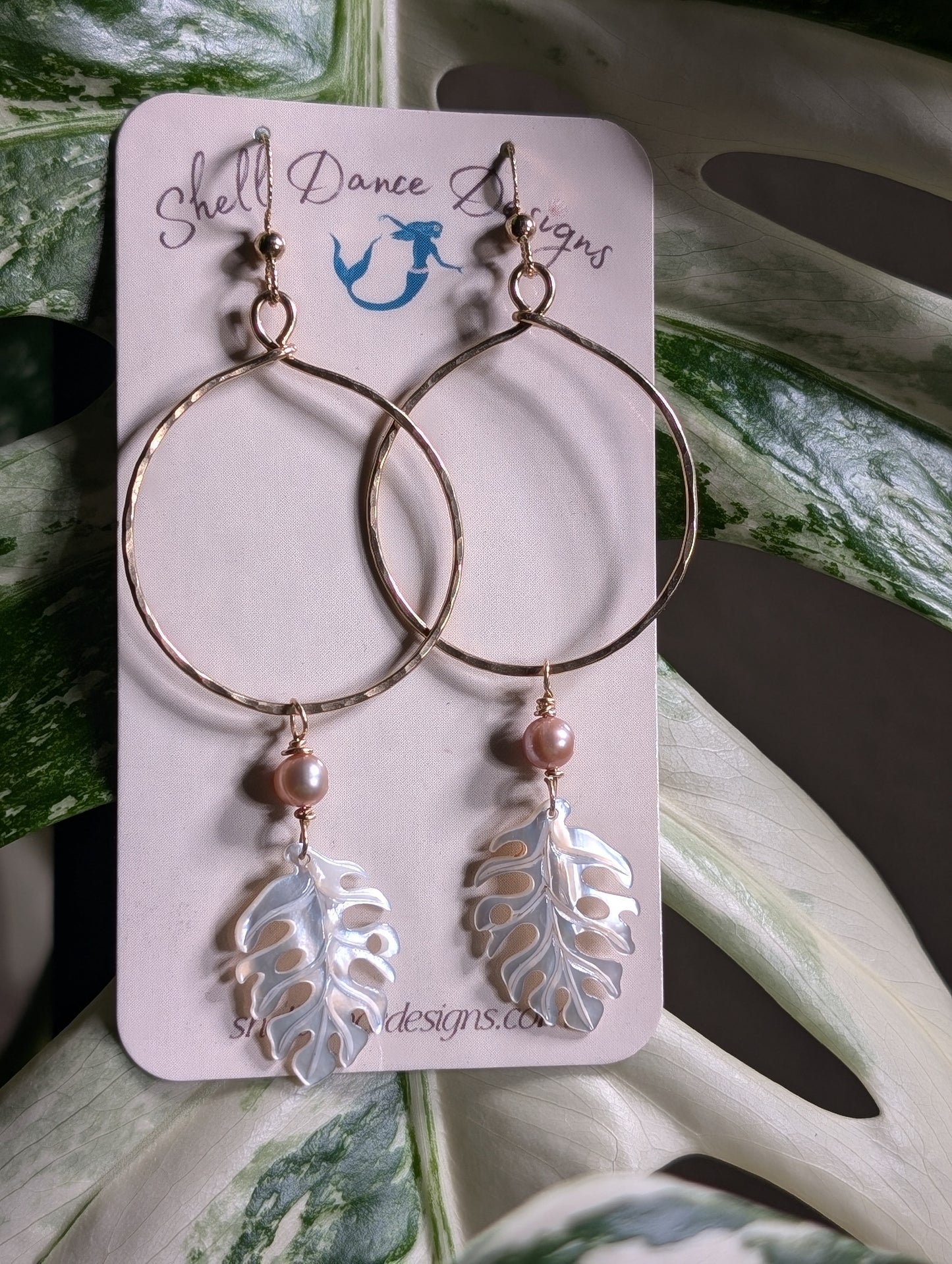 Tropical Leaf Earrings