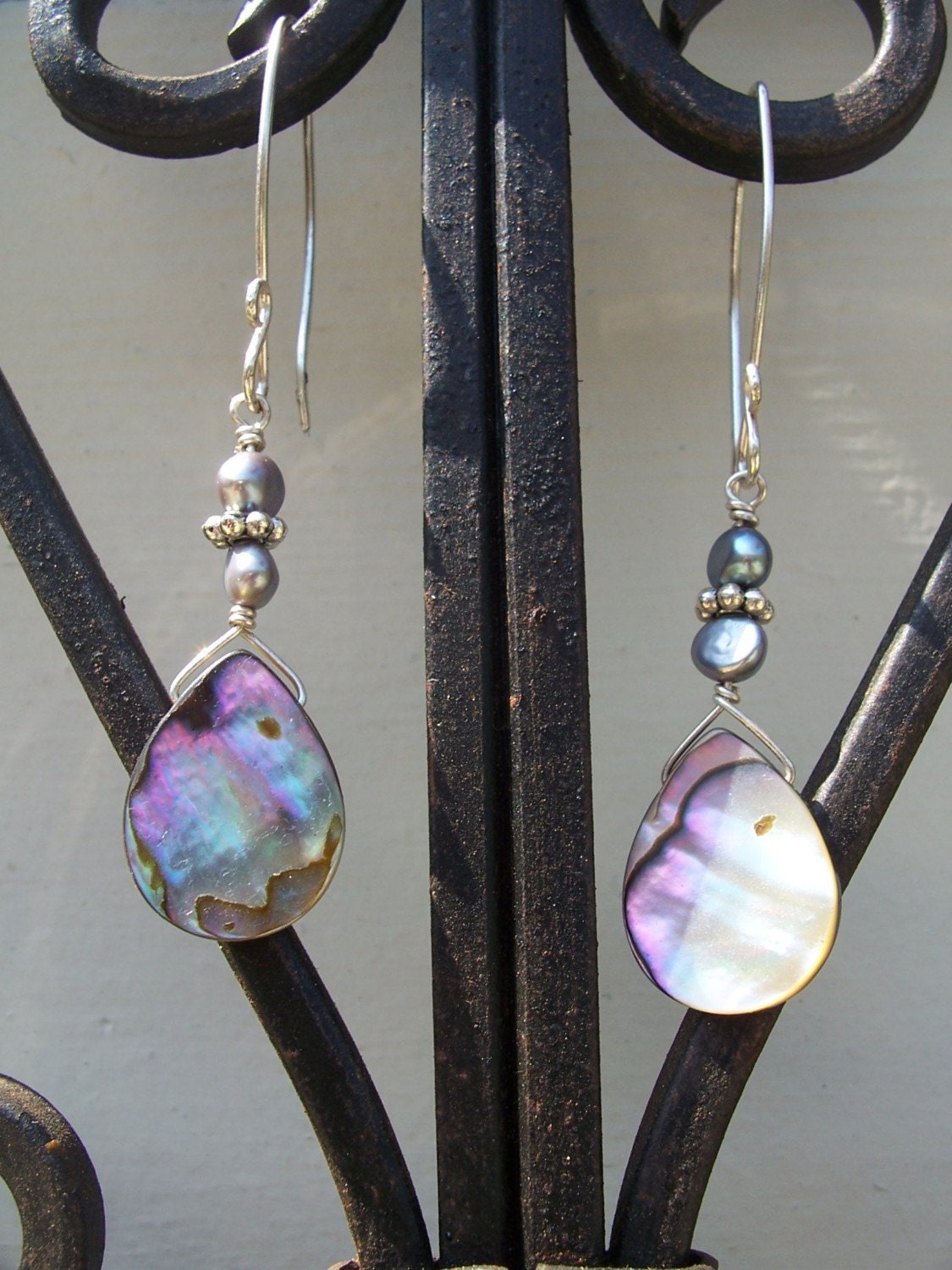 Ocean Tears - Abalone Earrings