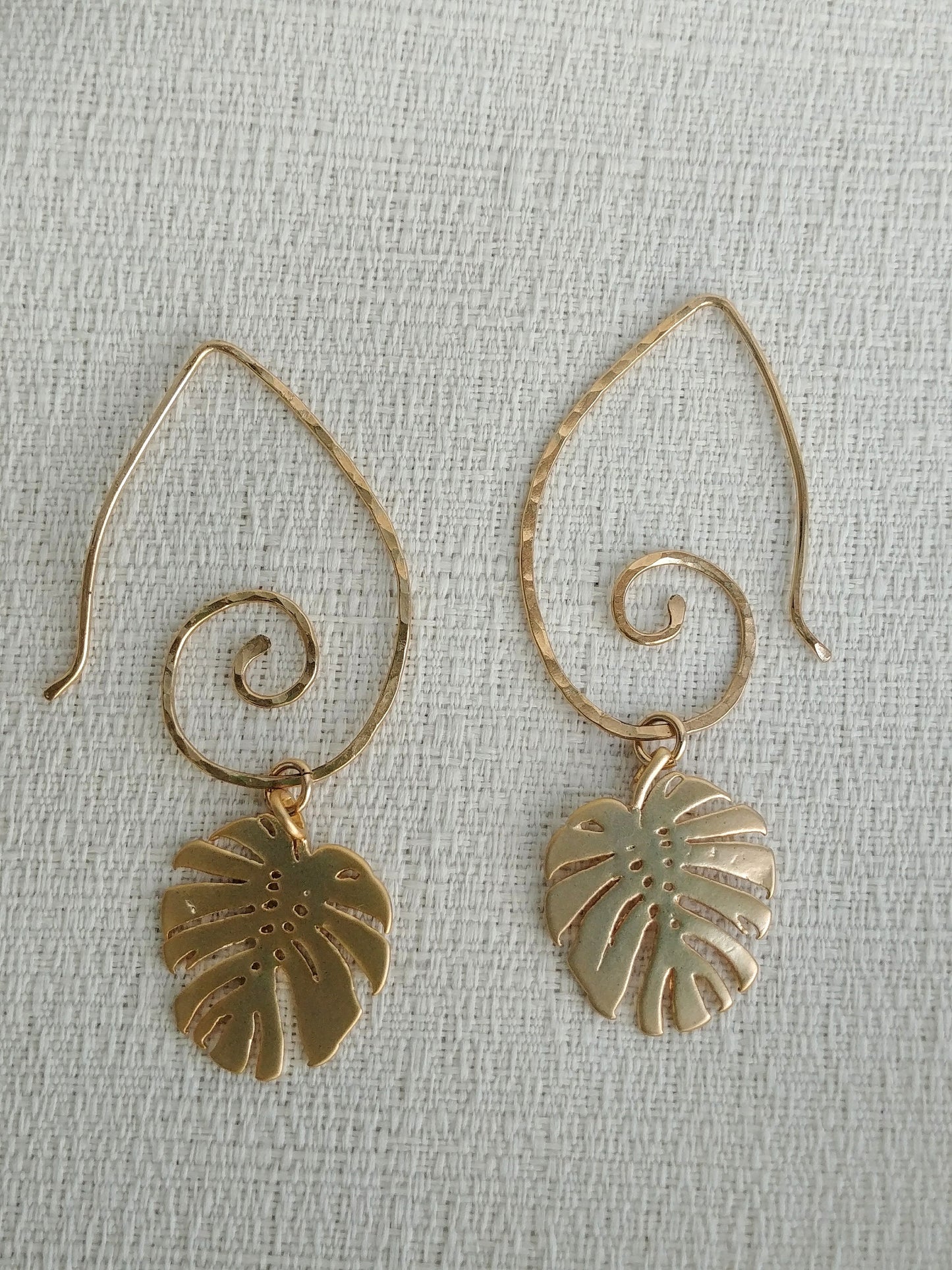 Monstera Earrings