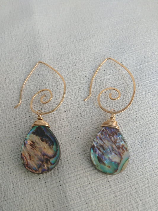 Tribal Abalone Earrings