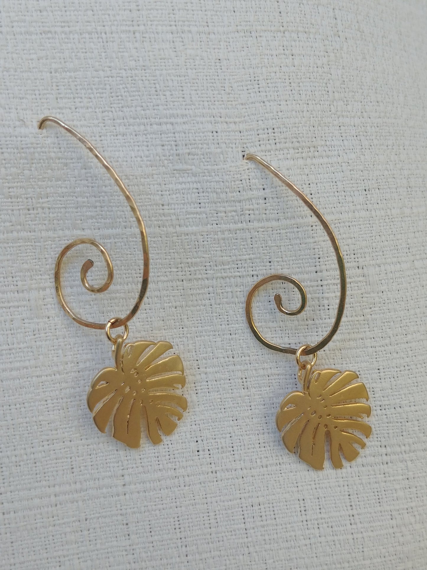 Monstera Earrings