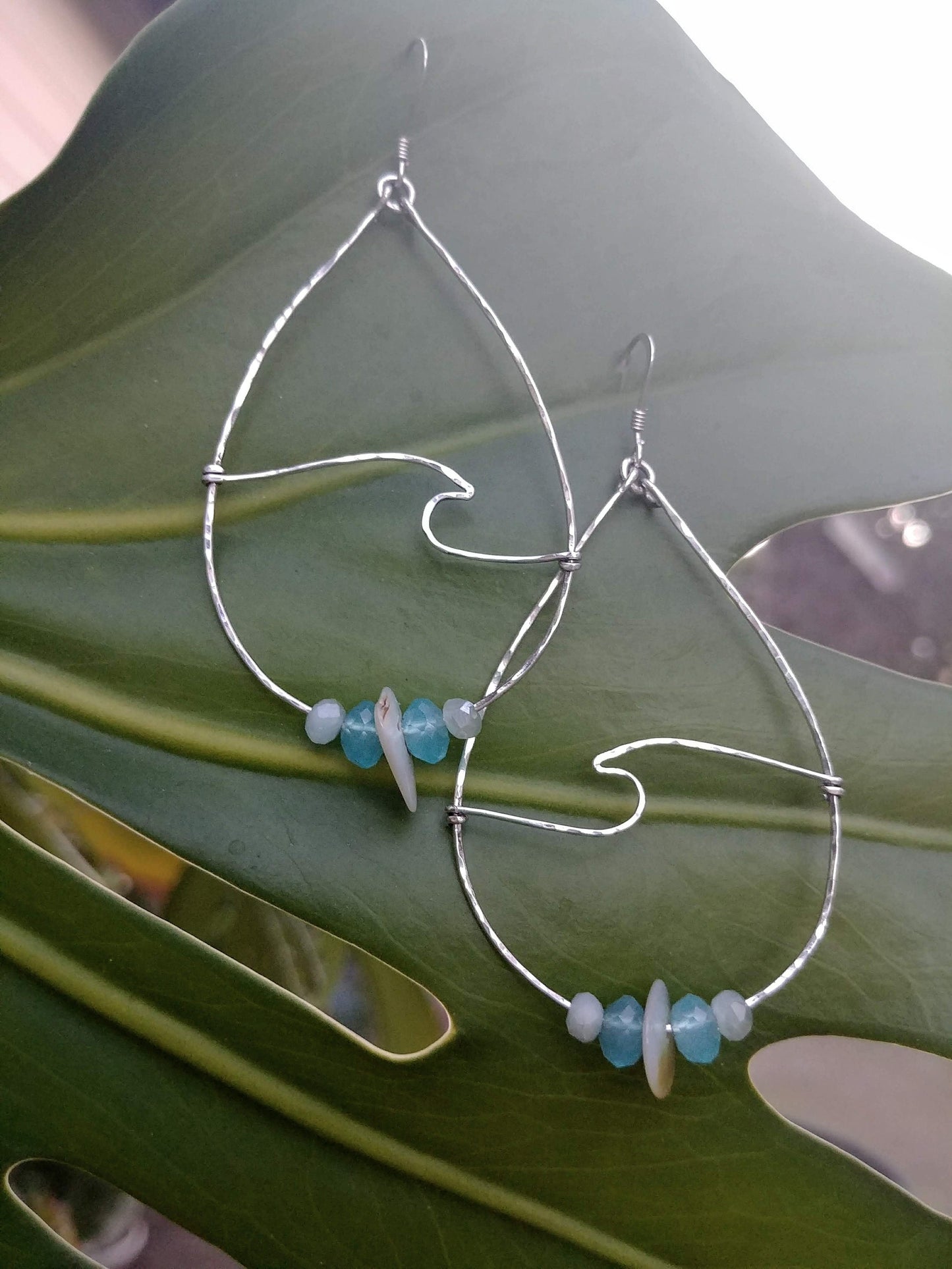 Hawaiian Ocean Wave Earrings