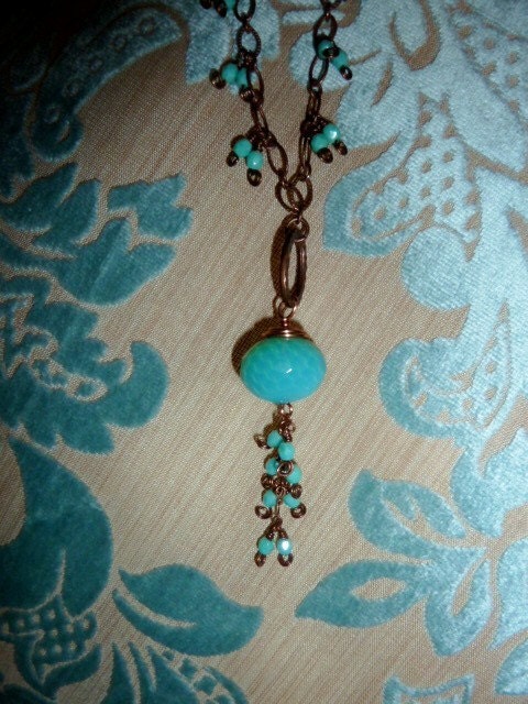 Dancing with the Sea Necklace & Earring Set ~ CLEARANCE