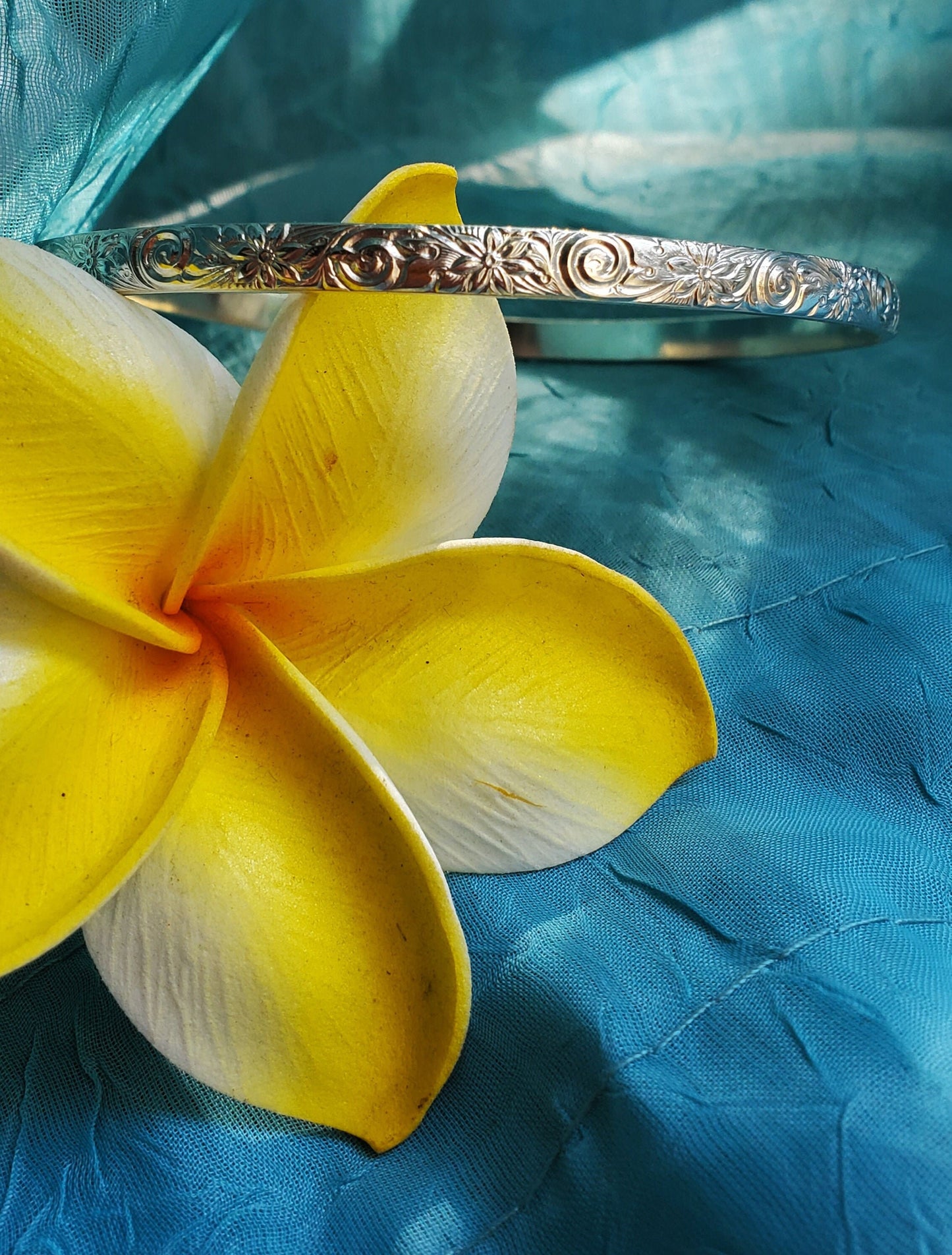 Hawaiian Heirloom Upper Arm Cuff ~ Sterling Silver & 14k Gold Filled