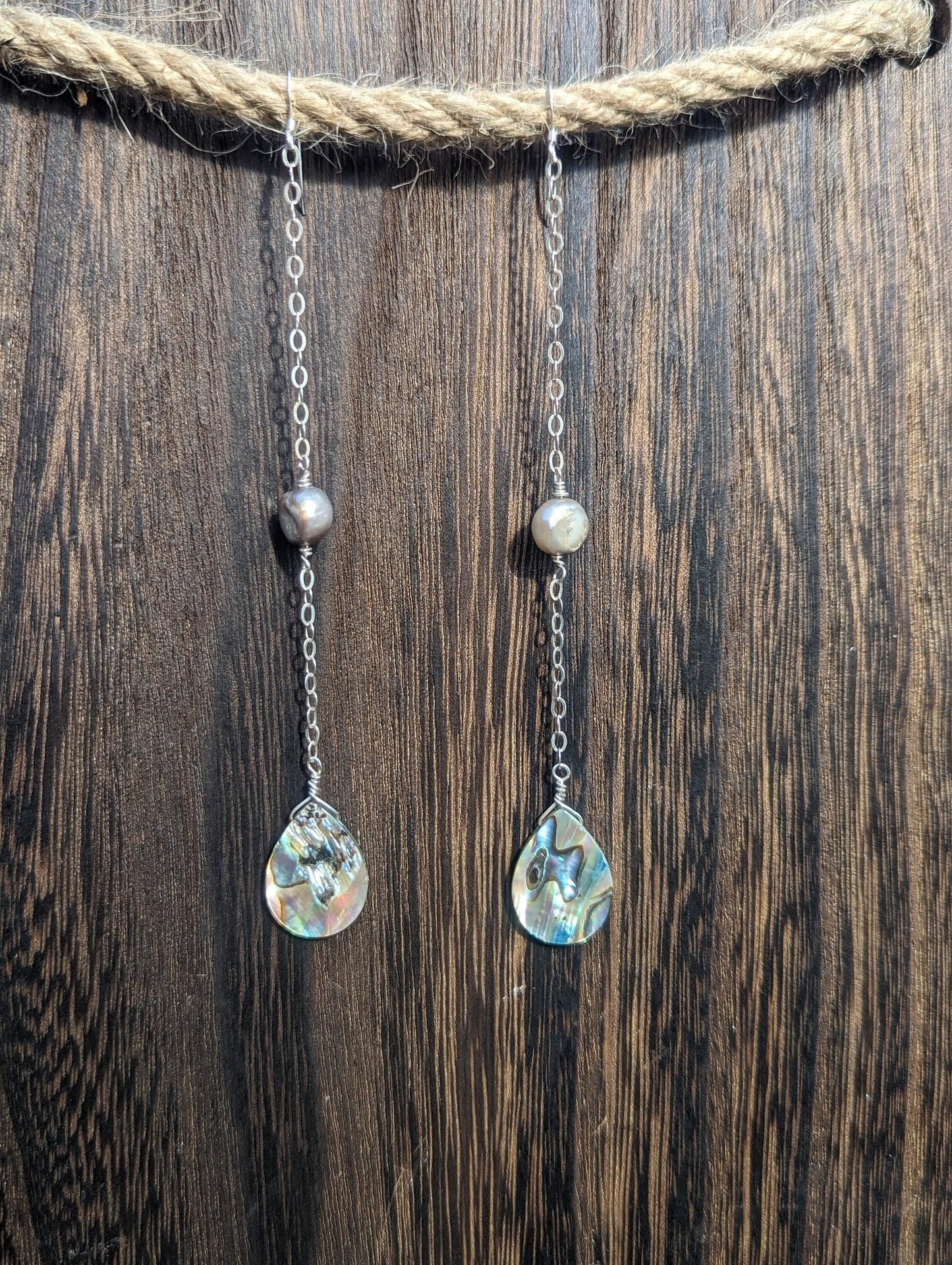 Sexy Long Abalone Chain Earrings