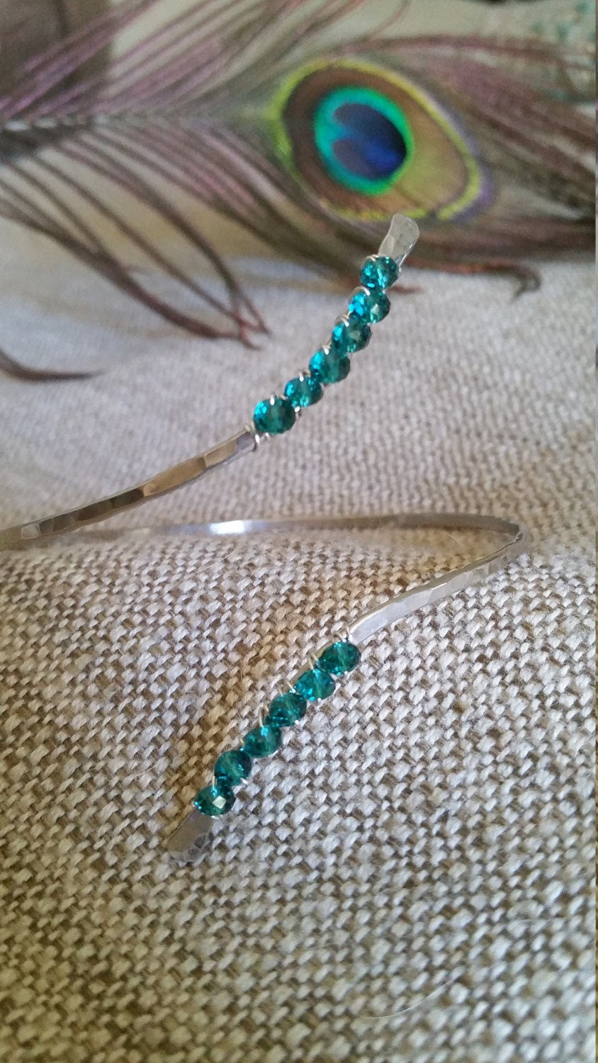 Upper Arm Cuff ~ Custom Color Wire and Beads